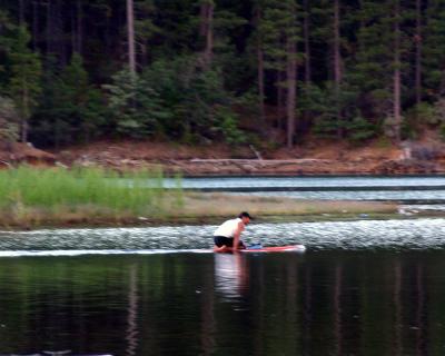 I saw this guy paddle by every day