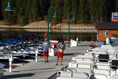 Getting ready for the day at Bass Lake Water Sports