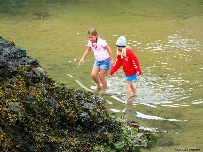 Kids on Oregon Coast