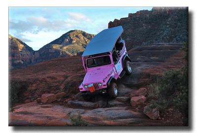 Pink Jeep Tour in Action