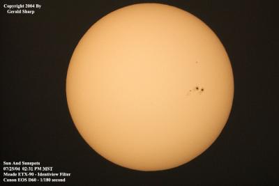 Sun And Sunspots