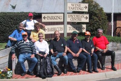Group photo at the Milawa winery.