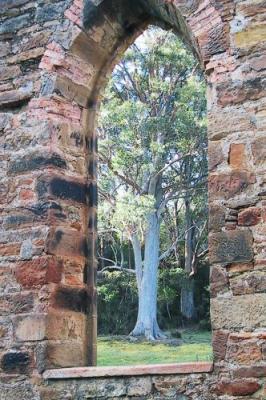 Looking out through the Church ruins.