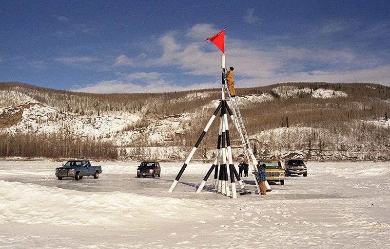 Raising the tripod