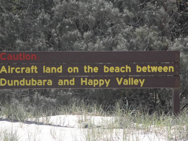 Fraser Warning on Beach.JPG