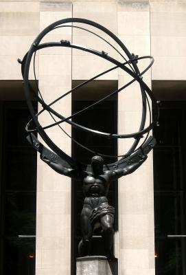 Sculpture at Rockefeller Center at Fifth Avenue above 50th Street