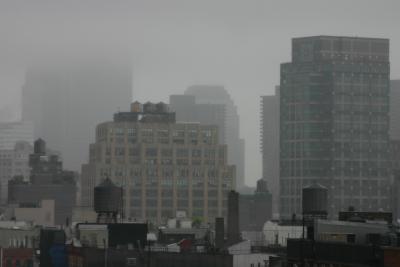 On a Misty Afternoon before the Heavy Rain - Downtown Manhattan