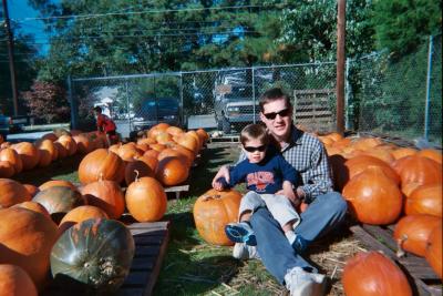 Picking our Pumpkin (October 19, 2003)