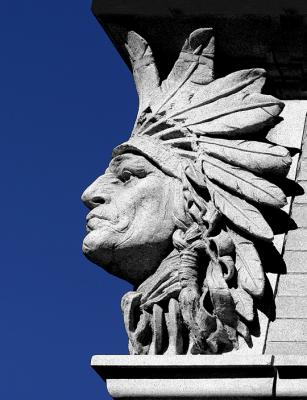 Western Gargoyle
I noticed this detail on an old building in downtown Colorado Springs.  The details are wonderful!  Which version do you like best with respect to color?