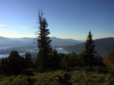 Early Morning Mist on Twin Lakes