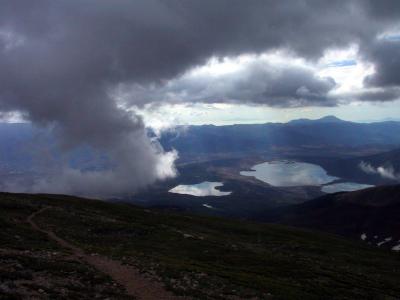 Cloud-play on Twin Lakes