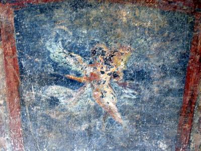 Painting of cherub