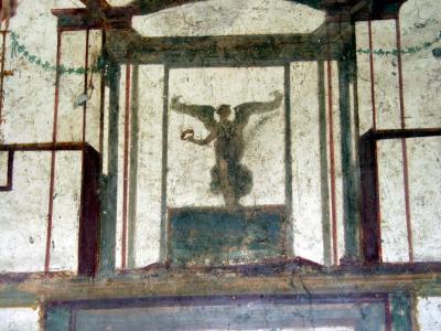 Detail on wall - Big angel