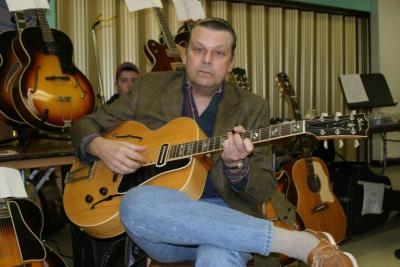 J. Geils with his 1938 Gibson L7 with ES250 appointments