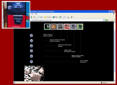 Portfolio: Miscellaneous Rollover Image Link [inset] + Resulting Option Screen