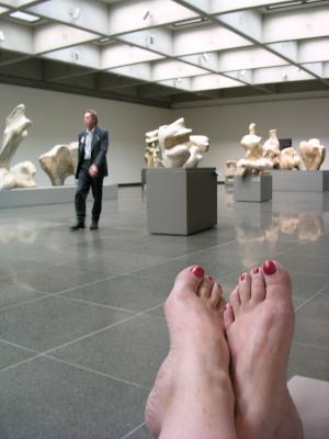 Henry Moore sculpture feet