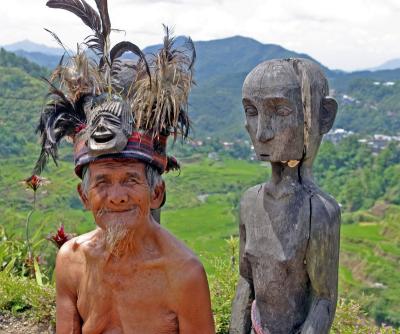 Ifugao man with rice god