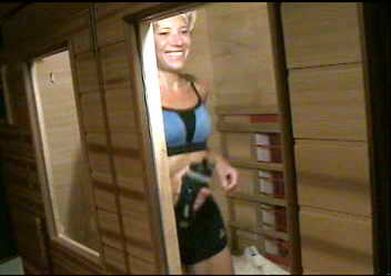 On into the sauna for 45 minutes - I weigh in pre- and post-session to ensure hydration