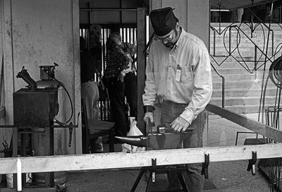 B&W Artisan at work.