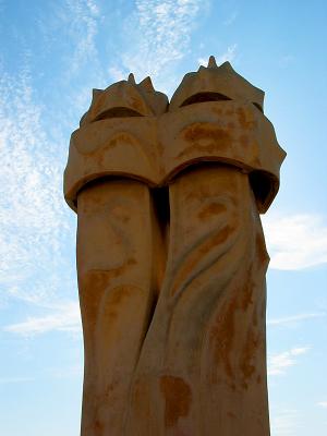 chimneys on La Pedrera