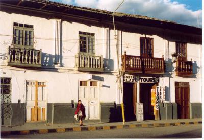 Colonial mansion on Cajamarca's Plaza de Armas