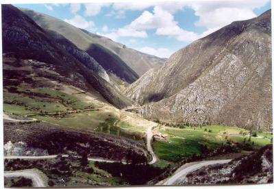 Looking down to Sangal canyon