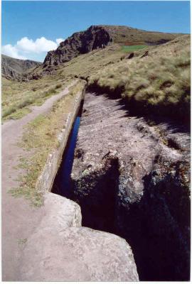 The pre-inca water channels of Cumbe Mayo