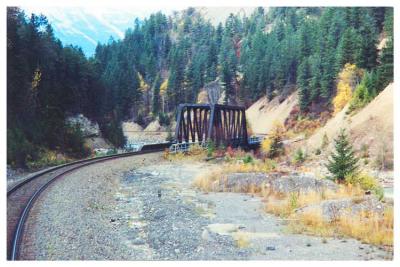 Truss bridge.