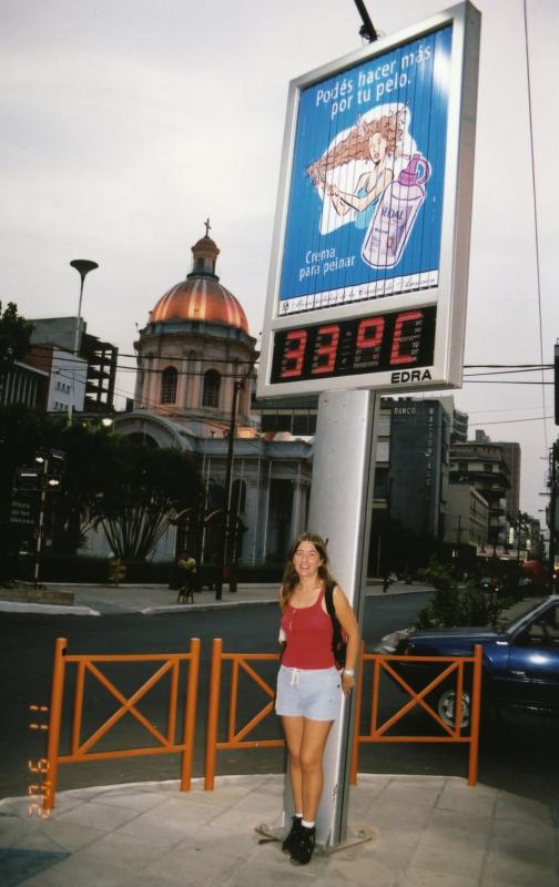 very hot in Asuncion (Paraguay) 33'C! photo - Meeli Tamm photos at