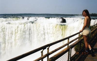 admiring Iguassu Falls (Brazil)