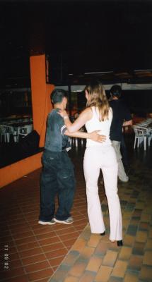 dancing with a local in Brazil