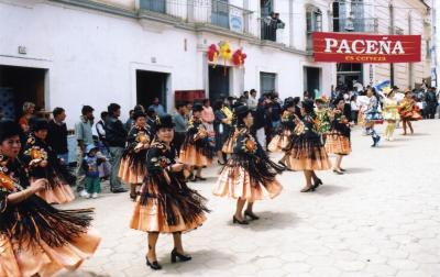 local festival in small village of Sorata, Bolivia