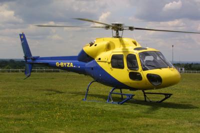G-BYZA at Epsom Heliport