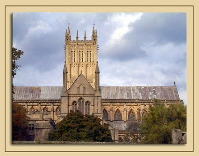 Side view of Wells Cathedral