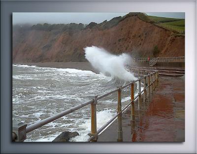 The angry sea!, Sidmouth