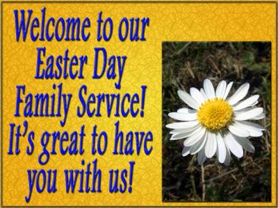 'Welcome' slide from the 2003 Easter series