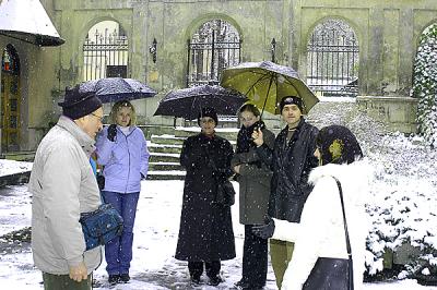 armenian catholic cathedral & our canadian friend