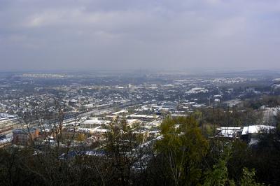 view from the top of castle mount