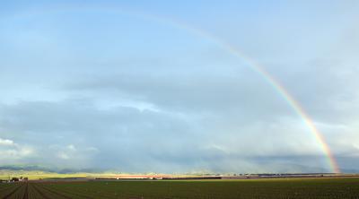 A rainbow we saw on the way home on highway 101