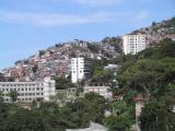 View of favela (slum) from our hotel (Sheraton)