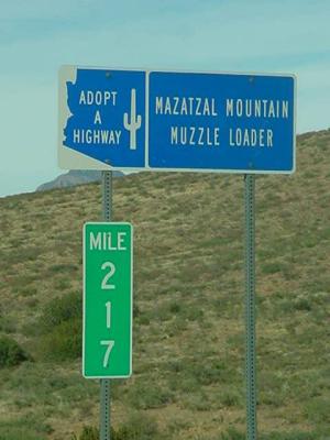 Mazayzal Mountain Muzzle Loader milepost 217
