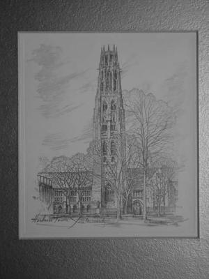 Harkness Tower at Yale University<br> by Charles H Overly