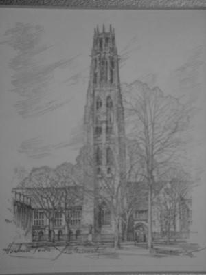 Harkness Tower at Yale Universityby Charles H Overly