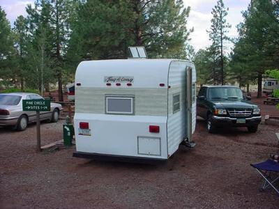 1977 tag-a-long trailer <br> KOA Camping Flagstaff