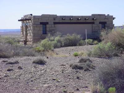 outhouse in the Arizona desert