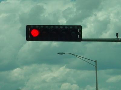 sideways stoplightin New Mexico