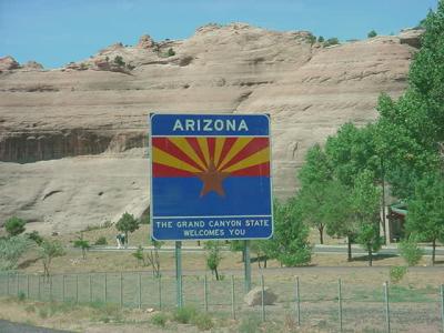 Arizona the grand canyon state welcomes you