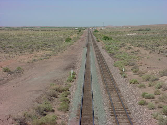 tracks in the desert