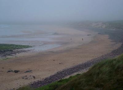 murky weather at Freshwater West, Pembrokshire