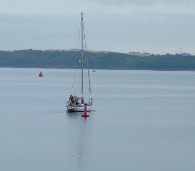 solitary yatch...